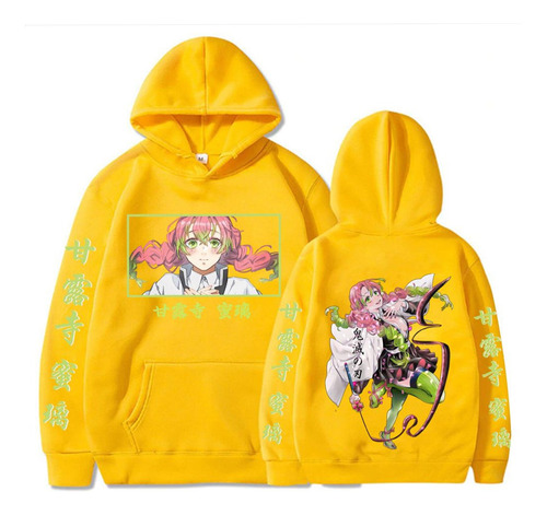 Blusa Moletom Canguru  Mitsuri Hashira Personagem Anime 