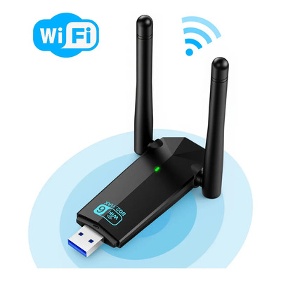 Adaptador Wifi Usb,antena Wifi6 1800 Mbps Wifi Usb 3.0 De Doble Banda 5g\u002F2.4g Adaptador De Red Inalámbrica,antenas Duales De Wifi,para Win11\u002F10\u002F7,antena Wifi Usb Para Pc De Escritorio\u002Fportátil | MercadoLibre