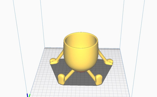 Maceta Pata Manos Para Impresora 3d Archivo Stl