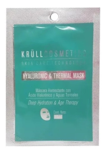 Krull Mascara Facial - Hyaluronic & Thermal Mask - 15ml Tipo De Piel Todo Tipo