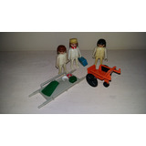 A Playmobil Set Enfermeros Silla De Ruedas Camilla - Playlgh