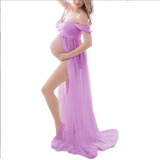Vestido De Fiesta De Lentejuelas Para Mujer Embarazada