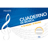 Cuaderno De Música Pauta Entera 10h / 8 Pautas Proarte