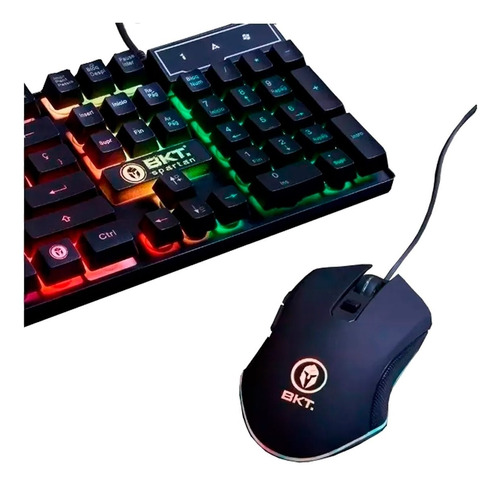 Combo Gamer Spartan Bktmk85 Teclado Retroiluminado+mouse 6d