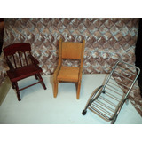 Lote Antigo Itens Decorativos -mini Cadeiras