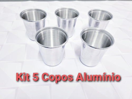 Copos Aluminio  Polido 300ml Reforçado Excelente Qualidade 