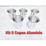 Copos Aluminio  Polido 300ml Reforçado Excelente Qualidade 