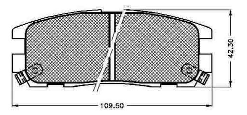 Pastillas Freno Para Isuzu Rodeo 92/94 Trasera Marca Premix Foto 4