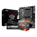 Kit Ryzen 3 3200g Placa Mãe Msi A520m-pro 16gb Ram Ddr4