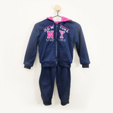 Conjunto Infantil Feminino Sea Surf Moletom  - Pink