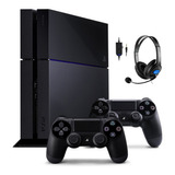 Sony Ps4 Playstation 4 500gb 2 Joystick Auricular Gamer