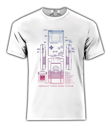 Playera Camiseta Consola Retro Diseño Arcade Gamer Compacto 