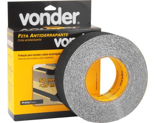 Fita Antiderrapante Lixa Escada Pisos Vonder 50mm X 15m