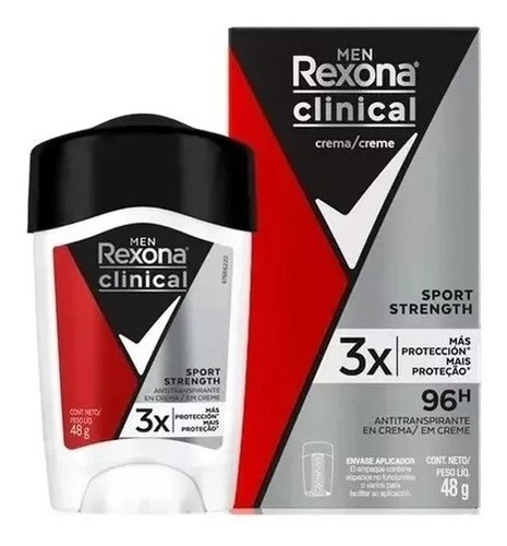 Desodorante En Crema Rexona Clinical Men Sport Strength
