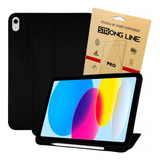 Capa Para Tablet iPad 10 10.9 Pta Caneta + Pelicula D Vidro