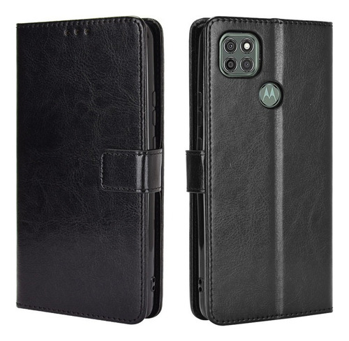 Funda Anticaída For Motorola G9 Power De Cuero Flip Cartera