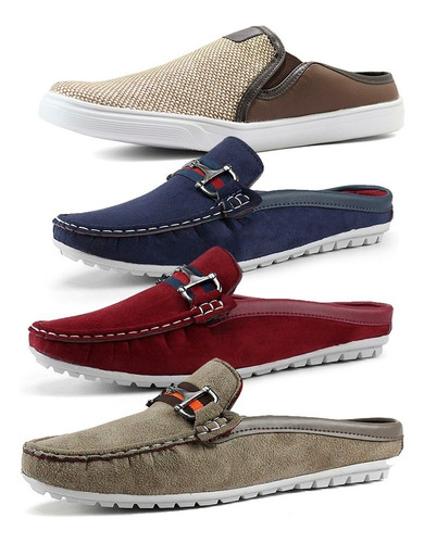 Combo De 3 Mules + Slip On La Faire Masculino Confortável