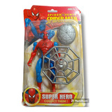 Juguete Hombre Araña Articulado Niño Luz Roja Spider-man