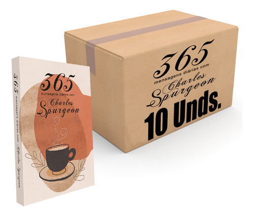 Kit 10 Livros Devocional 365 Mensagens Diárias Charles Spurgeon Café 2024