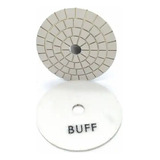 Lija Buff Brillo Final Blanco 100mm Pule Hum Mármol Granito