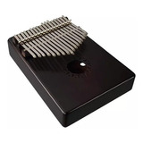 Kalimba Walter Profesional Madera Caoba Negra 17 Notas Acero