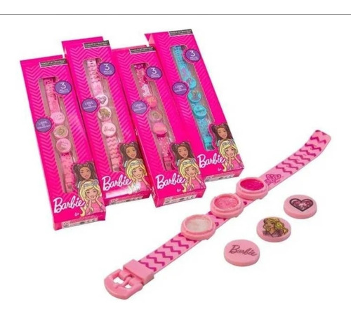 Barbie - Pulsera Con 3 Brillos Originales 