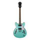 Guitarra Elétrica Ibanez As Artcore As63 Semi Hollow De  Sapele Seafoam Green Com Diapasão De Nogueira