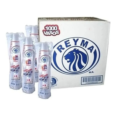 Vaso Plastico 8 Reyma Caja 1000pz Color Transparente | Envío gratis