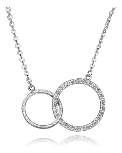 Eleganzia Collar De Plata De Ley Para Madre E Hija, Joyería 