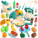 Alimentos De Plastico Juego De Cocina Para Niñas