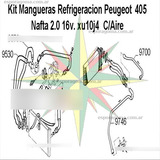 Kit Mangueras Refrigeracion Peugeot 405 2.0 16v Mi