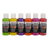 Pintura Aerógrafo Createx Set Pearlized Sampler 60 Ml