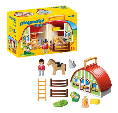 Playmobil 70180 Linea 1 2 3 Mi Granja Maletin