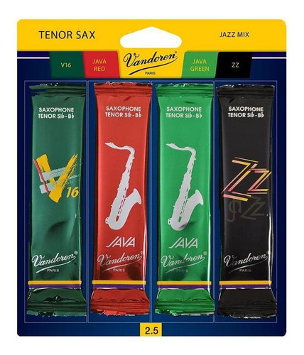 Vandoren Jazz Mix Cañas Sax Tenor