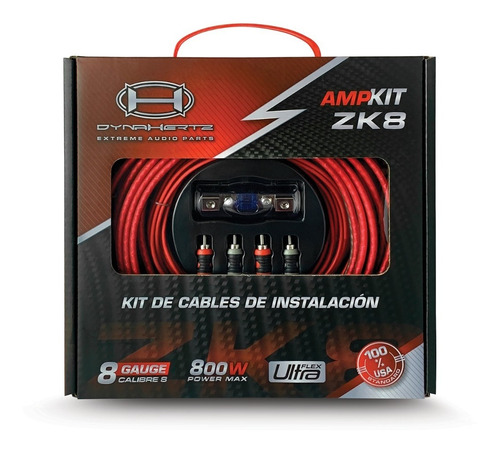 Kit De Cables - Amp Kit Zk8 - 8 Gauge - Dynahertz