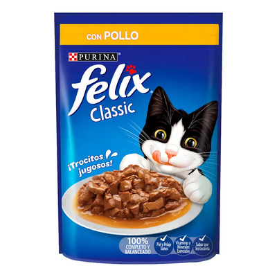 Felix Pouch Classic Gato Pollo X 15 Uni | Mismo precio en cuotas