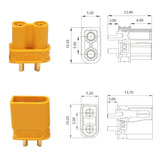 Xt30 Conector Pack 5 Unidades , Arduino, Drones, Raspberry