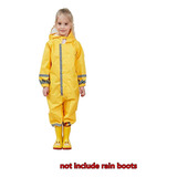 Traje De Lluvia Para Niños Con Capucha, Overol Impermeable