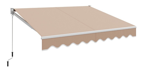 Toldo Retractil Para Patio 10x8'' Con Manivela