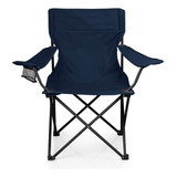 Silla Plegable Y Portátil Para Campamento, Playa Color Navy