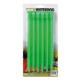 Set X 6 Estacas Pvc Carpa 30cm Waterdog Fluorescentes