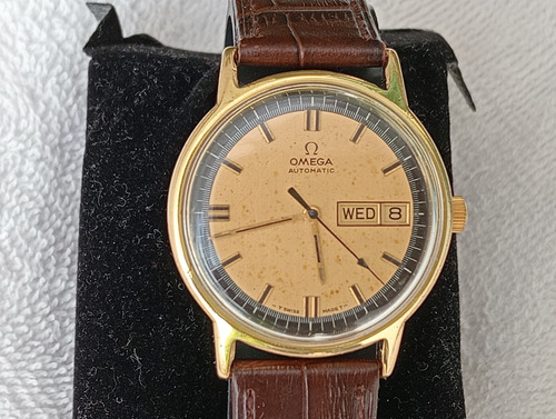 Reloj Omega Automático Gold Filled Vintage De Colección 