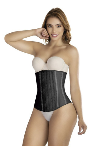 Original Faja Colombiana Cinturilla Latex 4 Hileras Broches 