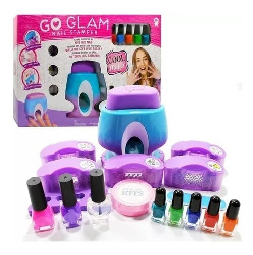 Cool Maker Go Glam Decora 8 Esmaltes + Stickers Juguete Niña