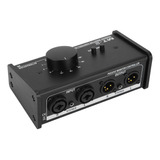 Controlador De Volumen De Monitor Estéreo Pasivo Xlr Y 3,5 M