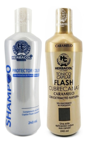 Herbacol Shampoo + Cubrecanas Caramelo - g a $249
