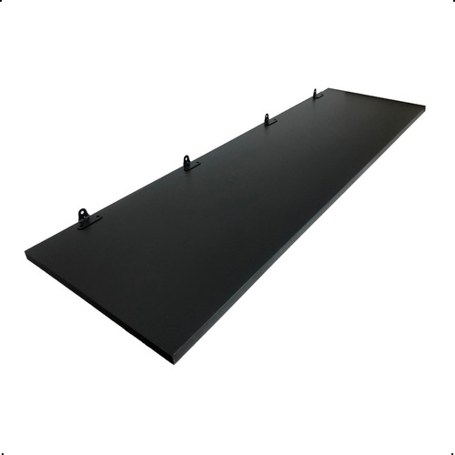 1 Prateleira Mdf Preto 100x30 C/suporte Cozinha Quarto Sala