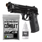 Pistola Pressão Airgun Co2 Pt92  Nbb 4,5mm Cilindro Esferas