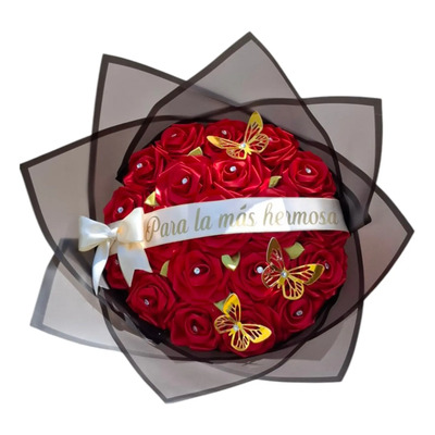 Ramo De 20 Rosas Eternas, Artesanales | Envío gratis