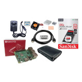Kit Raspberry Pi 3 Model B ,fonte, Case, Cooler, Sd 512gb